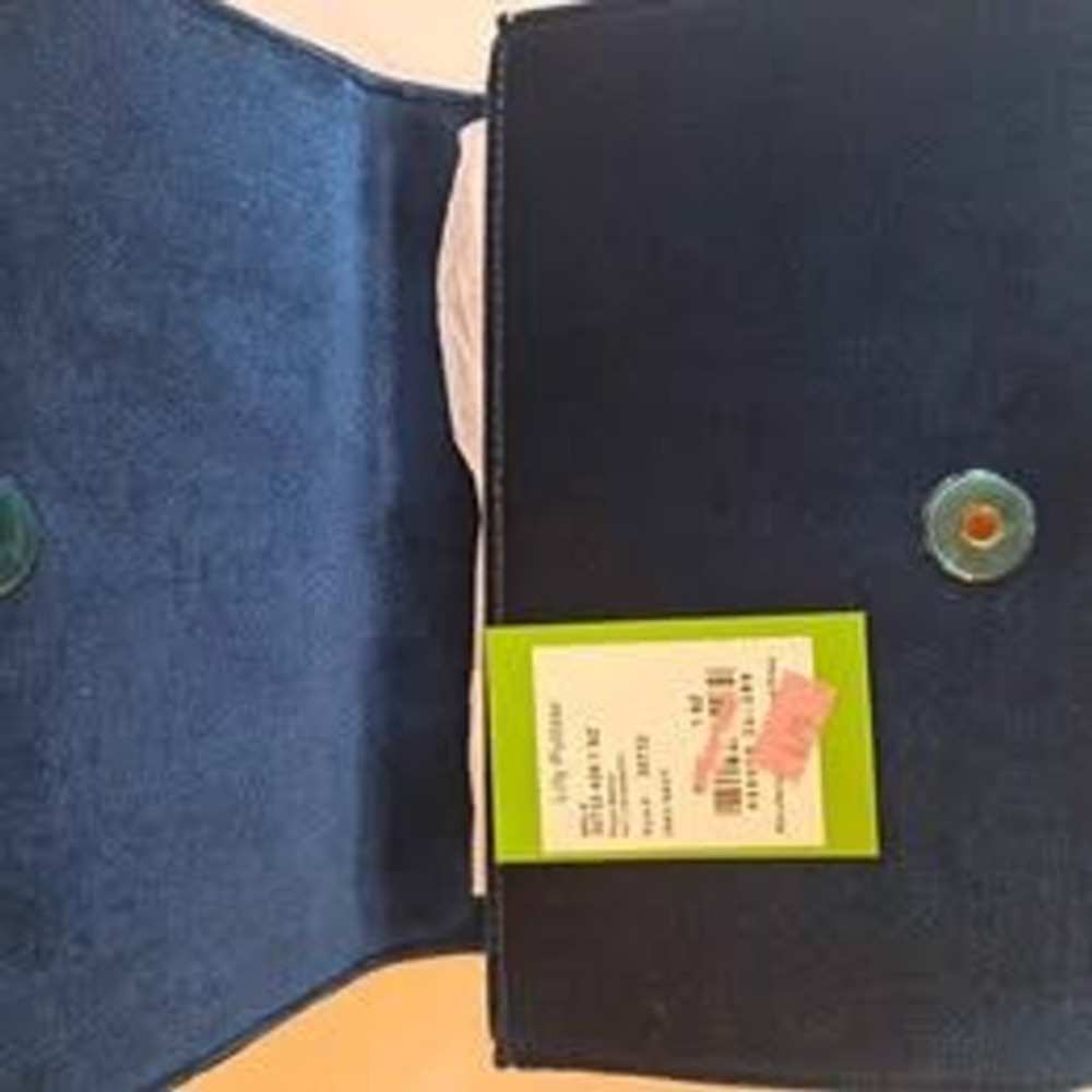 Lilly Pulitzer Womens Crossbody Bag NWT Velvet - Kat - Inky Navy 060155 - Picture 6 of 7